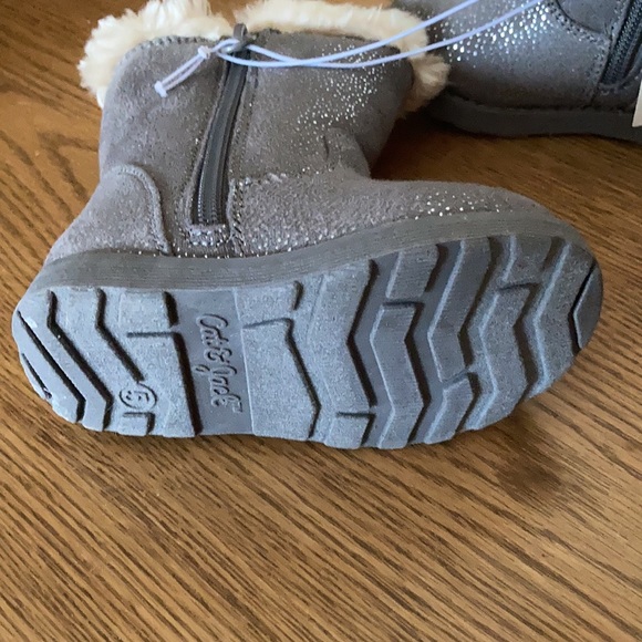 Cat & Jack Karley girls grey boot size 5  or 6 sparkle look - Picture 6 of 7